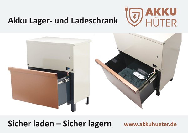 Profi-Vorführung Akkuhüter Sicherheitsschrank