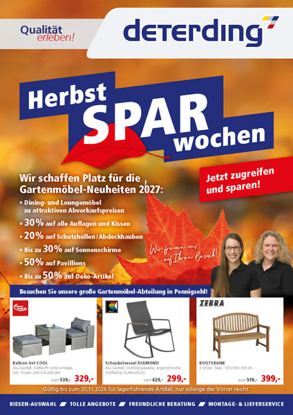 HerbstSPARwochen: Unser Gartenmöbel-Prospekt