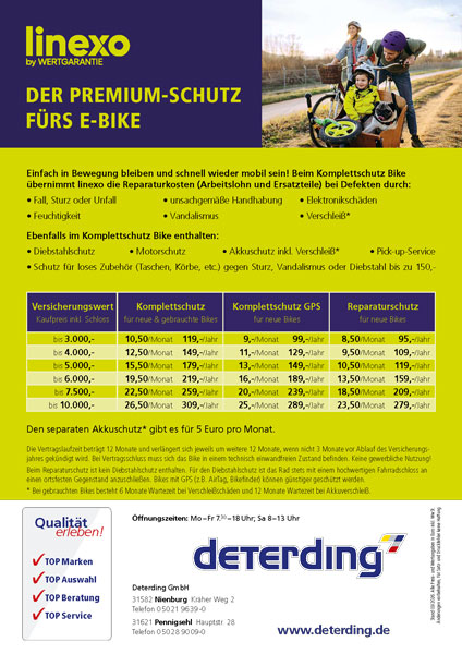 linexo - Der Premiumschutz für Ihr E-Bike
