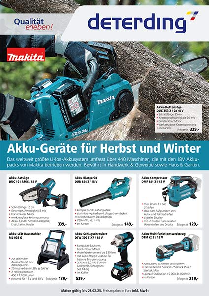 MAKITA 18V Akku-Werkzeuge und Gartengeräte