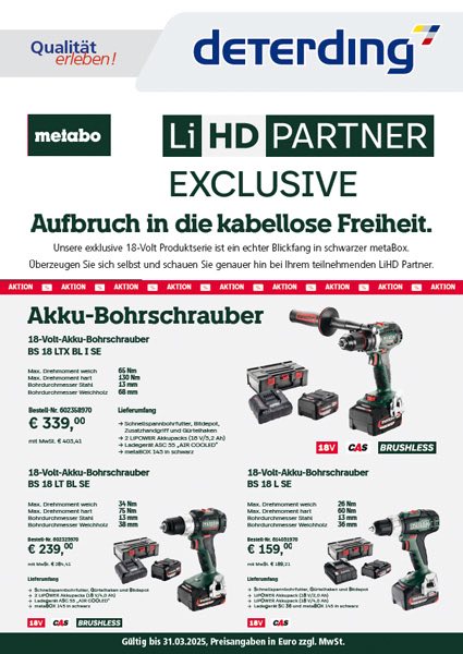 METABO LiHD PARTNER-Aktion