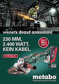 METABO 36-Volt-Akku-Winkelschleifer